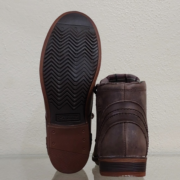 Caribu Mens Rustic Brown Ankle Boot